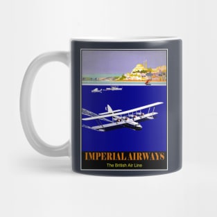 Imperial Airways : Vintage Seaplane Travel Print Mug